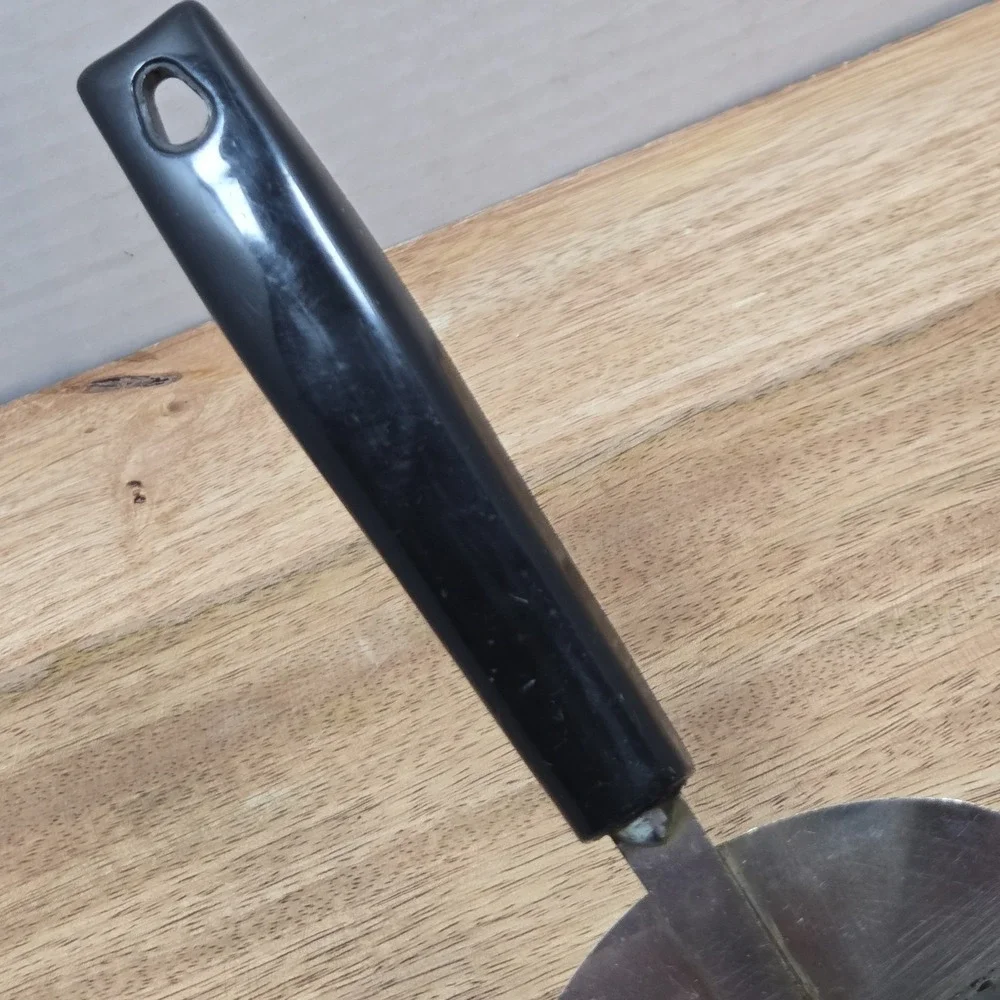 Vintage Ekco Stainless Pie Cake Server Black Handle 9.5